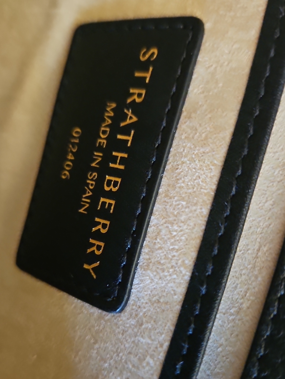 Strathberry Mini Tote In Black - Picture 7 of 9